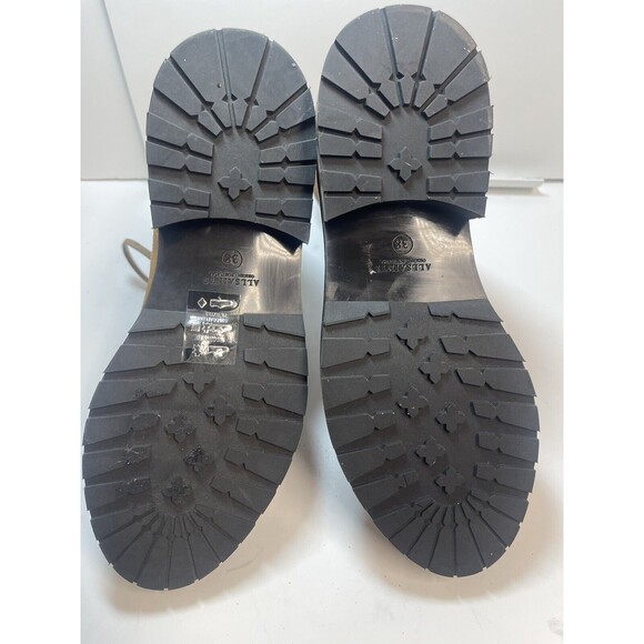 AllSaints Lira Hiker Lace up Combat Suede Boots In Tan Sz 38 New - Picture 7 of 8